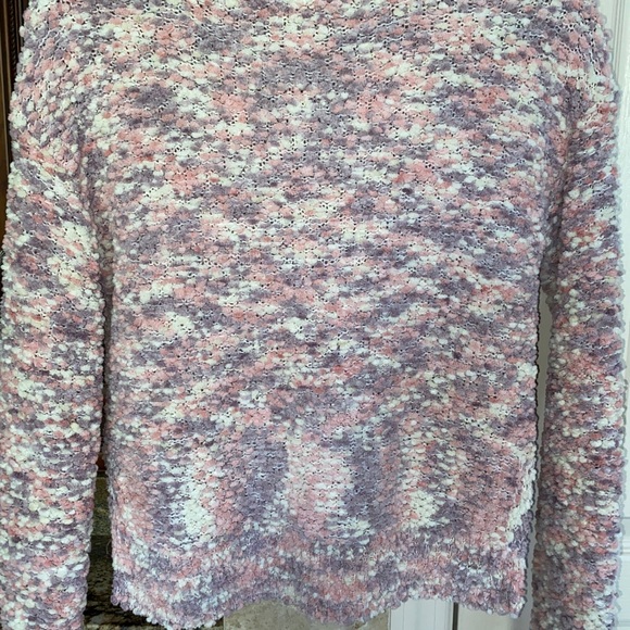 Candies multi colored short sweater in purples, pinks, grays in XS - Picture 6 of 6